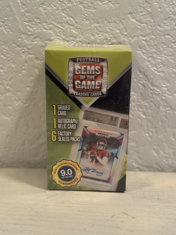 🏈 2020 NFL Football Gems of the Game Box 1 Auto/Relic and 1 Graded Card 6 Packs - Image 1 of 1