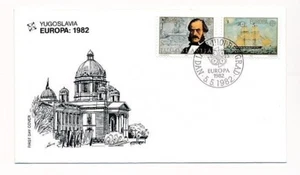 D95927 Europa CEPT 1982 History FDC Yugoslavia - Picture 1 of 1