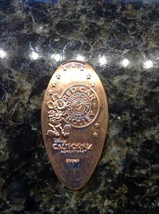 Disneyland California Aventura Souvenir Centavo Coche Rojo Trolley Mickey Mouse #20 - Imagen 1 de 2