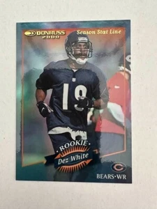 Dez White RC 2000 Donruss Season Stat Line Holo #17/44 Chicago Bears WR - Picture 1 of 2