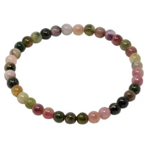Armband Armschmuck aus Edelstein Turmalin Multicolor Ø 5mm endlos dehnbar 18,5cm - Bild 1 von 1