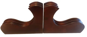 Wood Shaped Vintage Carved wall brackets A Pair of for Shelves. - Picture 1 of 12