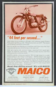 1971 Maico Motocross Original Motorcycle Print Ad - Picture 1 of 1