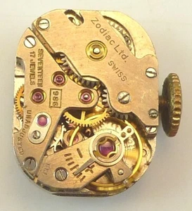 Vintage Zodiac 986 LDS Armbanduhrwerk - Teile/Reparatur gute Balance - Bild 1 von 6