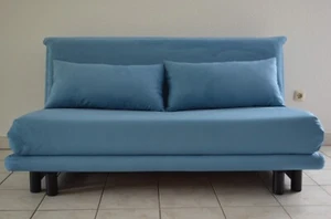 Ligne Roset Multy 3 Schlafsofa in Microfaser Babyblau - TOP ! - Bild 1 von 13