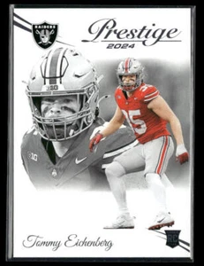 2024 Panini Prestige #378 Tommy Eichenberg Las Vegas Raiders novato - Imagen 1 de 2