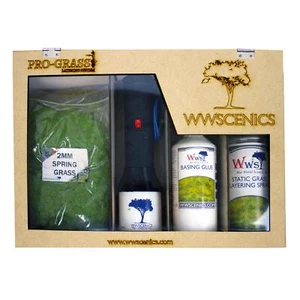 WWS Pro Grass Layering System | Static Grass & Applicator Complete Starter Kit - Picture 1 of 8