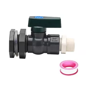 3/4 Inch PVC Rain Barrel Spigot Rain Barrel Diverter Kit for Water Tanks Tubs - Picture 1 of 7