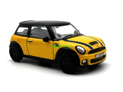 GB 1:76 Yellow New Mini Copper Sports Model Diecast Collect Car - Image 1 of 4
