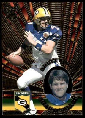 1996 Pacific Invincible #I-53 Brett Favre FOOTBALL Green Bay Packers - Image 1 of 2