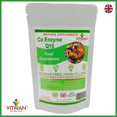 VITMAN NUTRITION Q10 Co Enzyme 100mg Pure 365 Softgels Immune Booster Capsules- Heart Skin Lung