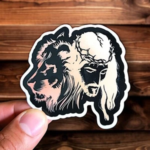 The Lion Of Judah Sticker Glossy | Vinyl Christian Sticker | Waterproof Decal - Picture 1 of 4