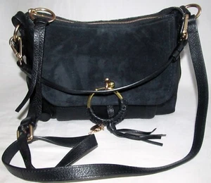 Bolso de Mano See By Chloe Joan Bandolera de Cuero Negro con Borla de Hombro - Imagen 1 de 10