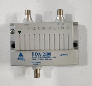 Electroline Drop Amp EDA 2100 Cable TV Signal Booster (Unit Only, No Cords) - Picture 1 of 4