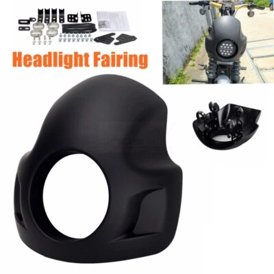 Carenado de faros universal de 5,75" con horquilla de 35-49 mm para Harley Sportster 1200 883 Foto 1 de 4