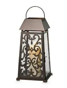 Partylite CHANGE O LATERNE P91101M Metall/Glas Laterne 4 Wechselplatten NEU - Bild 1 von 12