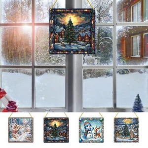 Christmas Gem Art Kit Acrylic Board Gem Painting Christmas Ornament - Picture 1 of 15