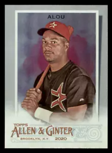 2020 Topps Allen & Ginter Moises Alou Silver Portraits SP #306 Houston Astros - Picture 1 of 2