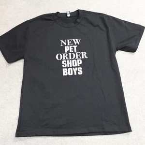 New Order Pet Shop Boys Shirt Medium Black Double Sided 2022 Tour - Picture 1 of 8