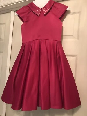 Vestido Magenta Fucsia Desfile Entrevista Niñas Talla 7 Foto 1 de 4