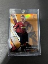 2018/19 Topps Finest UEFA CL Orange Parallel Soccer Card Scott McTominay /25