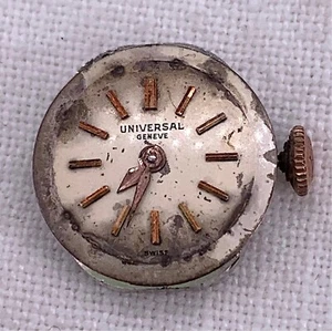 Universal Genève 581 Hand Manual 0 9/16in Doesn'T Works For Parts Watch Swiss - Picture 1 of 2