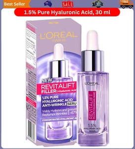 L'Oréal Paris, Face Serum, Hydrating & Plumping, Revitalift Filler 1.5% Pure Hya - Picture 1 of 7