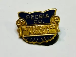 Vintage 60er Jahre Peoria Co. Company County Illinois Teilnahmepreis Reversnadel Abzeichen - Bild 1 von 5