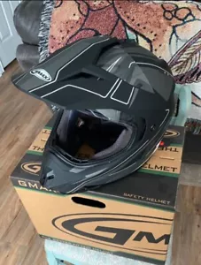 Gmax GM11S Black 2XL Expedition Dual Sport/MX motorcycle helmet, new in box. - Picture 1 of 5