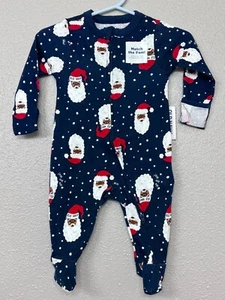 Old Navy Baby One-Piece Footed Sleep & Play Santa Size Newborn or 0-3 Months - Picture 1 of 2