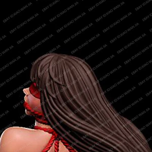 Statuina in resina 1/24 tie up girl model kit non verniciata non montata - Foto 1 di 3