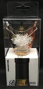 Prodyne Acrylic Bottle Stopper Wine Bottles In Ice Bucket Vino Gondola A-877-G - Picture 1 of 1