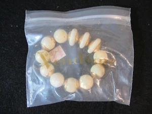 Vintage VENDOME ausgefallenes Kunststoff Perlen Stretch Armband - Bild 1 von 6