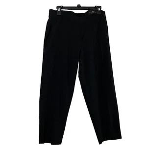 Rafaella Pants Womens Medium Black Comfort Cropped Slacks Lightweight Pockets - Picture 1 of 8