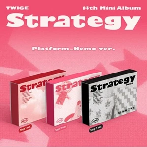 TWICE 14th Mini Album [STRATEGY] (Platform_Nemo ver) "QRCARD+OUTBOX" STEP 1.Ver - Imagen 1 de 1