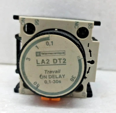 Telemecanique LA2 DT2 ON Delay Timer Relay 0.1–30s  | Used Expedite Shipping - Image 1 of 4