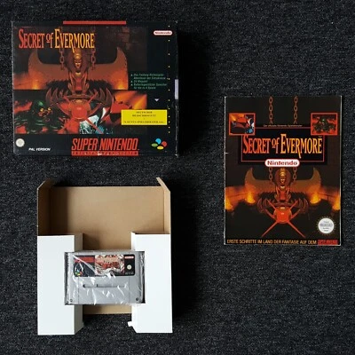 Super Nintendo SNES Secret of Evermore in Big Box OVP mit Spieleberater PAL NOE - Bild 1 von 4