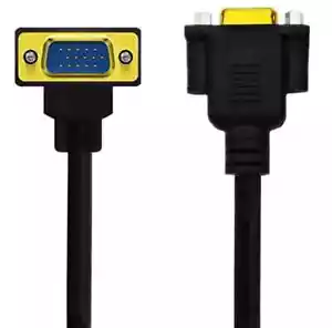 VGA 15Pin Male to VGA Female Monitor Extension Cable 1080P UP Angle 50cm - Picture 1 of 2
