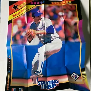 1992 KENNER STARTING LINEUP MLB NOLAN RYAN RANGERS/HOF SPECIAL SERIES POSTER - Picture 1 of 7