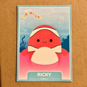 B1G1 ~ Squishmallow ~ Ricky the Clownfish ~ #70 ~ Series 1 Trading Card ~ M/NM - Picture 1 of 2