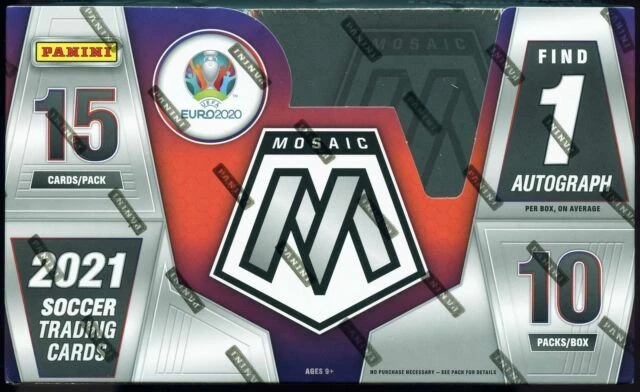 Panini Mosaic 2020-21 UEFA Euro 2020 Soccer Hobby Box (150 Cards)