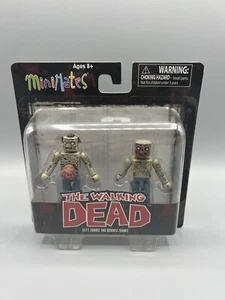 The Walking Dead Minimates Twd Guts Zombie & Burned Zombie Series 1 figure - Picture 1 of 4