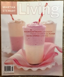 Martha Stewart Living Magazine July/August 1999 Issue 71 Fountain Treats Flags - Picture 1 of 3