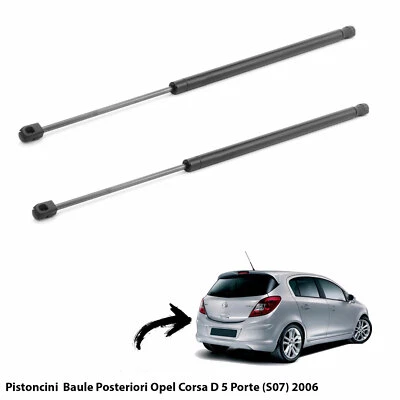 2 MOLLE A GAS PISTONI PISTONCINI PORTELONE BAGAGLI 5 PORTE OPEL CORSA D 2006