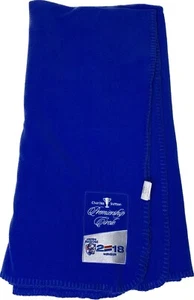 Western Bulldogs Blanket throw rug Charles Sutton Premiership Circle blue AFL - Picture 1 of 5