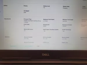 Dell vostro 3590 i5-10210 @ 1.6GHz 8GB DDR4 Ram NO HDD Grade D EE2203 - Picture 1 of 7