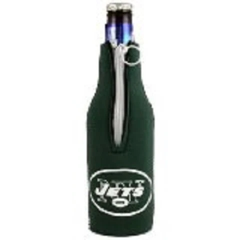 New York Jets Neoprene Bottle Suit cooler Koozie With Zipper  ( NEW ) Cover