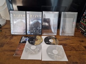 Riven The Sequel To Myst SEGA Saturn Boxed With Manual 4 Discs NO OUTER BOX