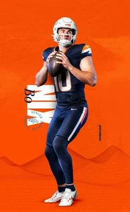 Bo Nix Denver Broncos - Novato NFL QB Selección del Draft - Foto Impresa Brillante 5x7 - Imagen 1 de 4