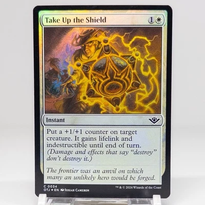 Take Up the Shield 34 OTJ MTG Foil 2024 EN Magic The Gathering - Image 1 of 2